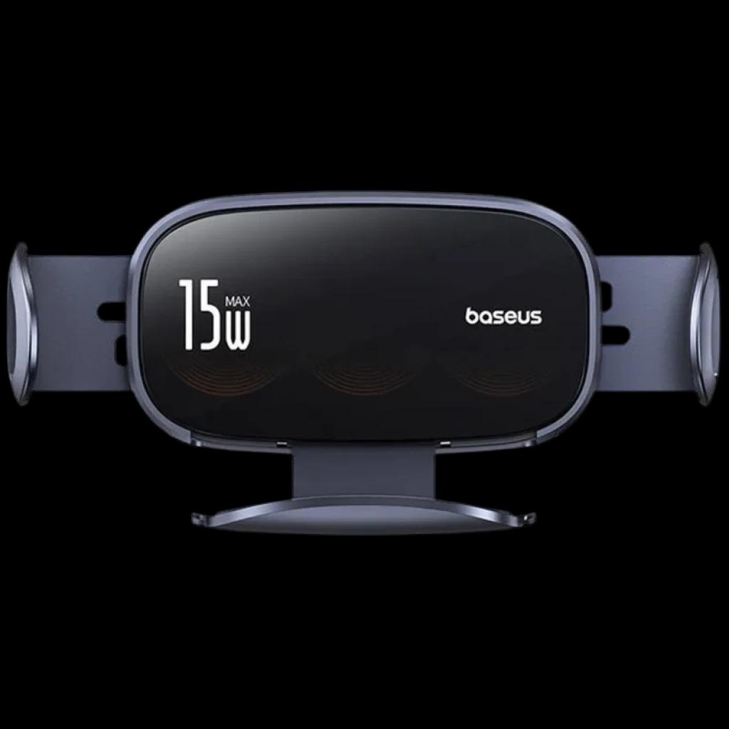  Baseus LightChaser - Soporte para coche con cargador inalámbrico de triple bobina