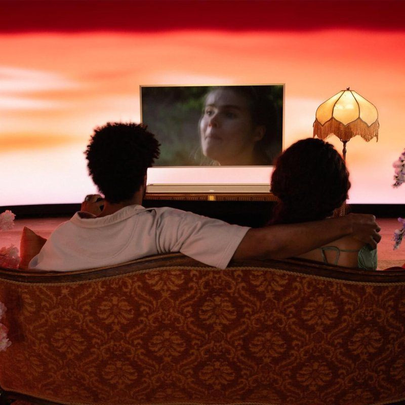 Bose Smart Ultra Blanco - Barra de sonido, imagen real en el salón de una casa