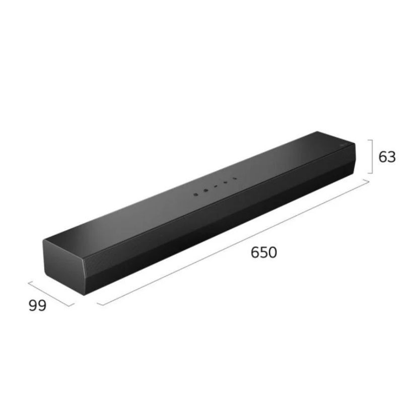 LG S20A 2.0 50 W Negro - Barra de sonido, medidas de la barra en mm