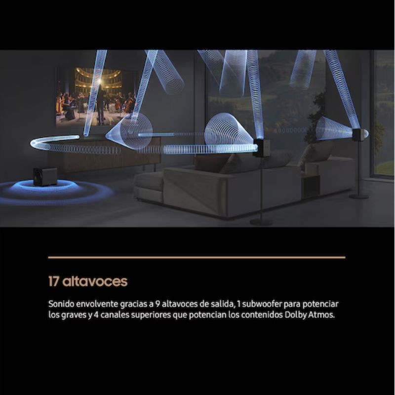 Samsung HW-Q930F/ZF 9.1.4 580 W Preto - Barra de som,  com 9 altifalantes de saída e 4 canais superiores  