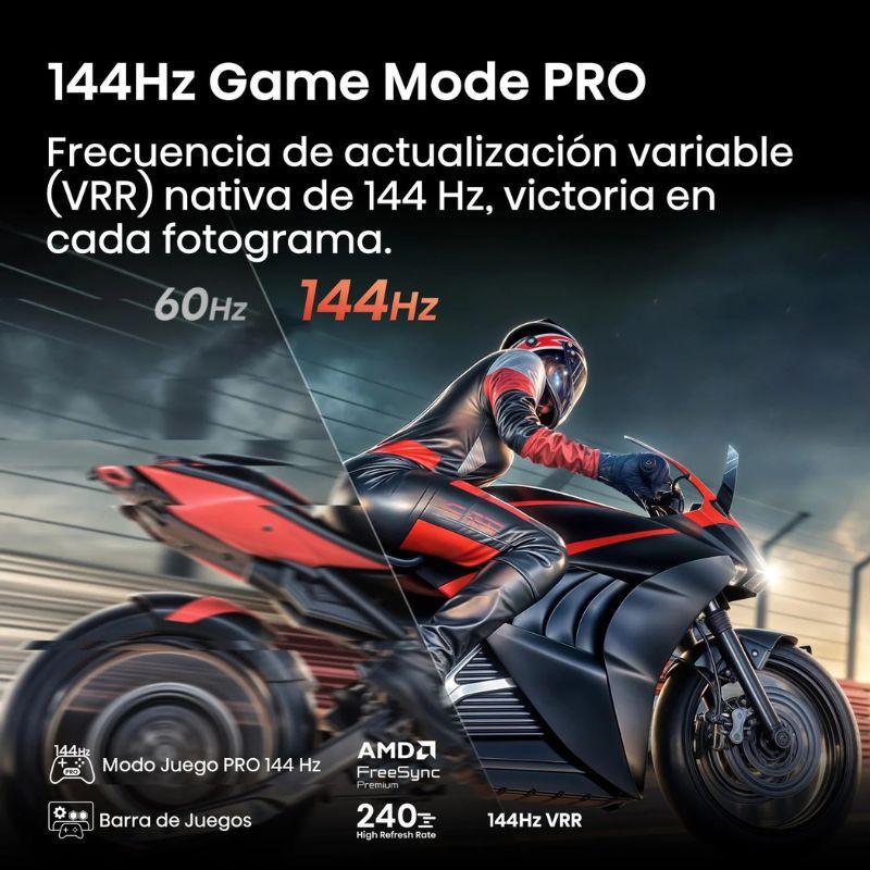 Hisense 55U7Q PRO 55 4K Ultra HD Smart TV negro,  modo Game PRO 144 Hz