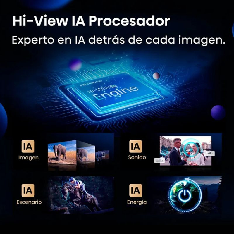 Hisense 85U7Q 85"4K Ultra HD Smart TV Wi-fi Negro, procesador Hi-View IA