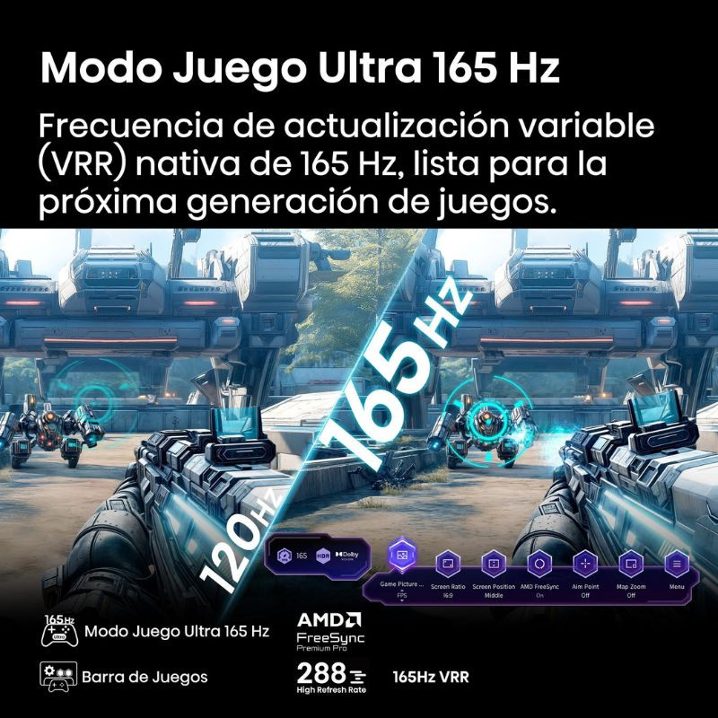 Hisense 85U7Q PRO 85" 4K Ultra HD Smart TV Gris Carbón, modo juego Ultra 165 Hz