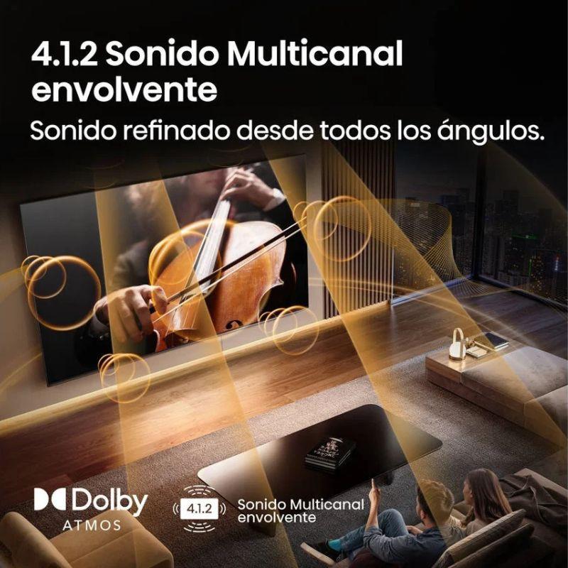 Hisense 55U8Q 55" 4K Ultra HD Smart TV Wifi Negro, Sonido 4.1.2 Multicanal envolvente