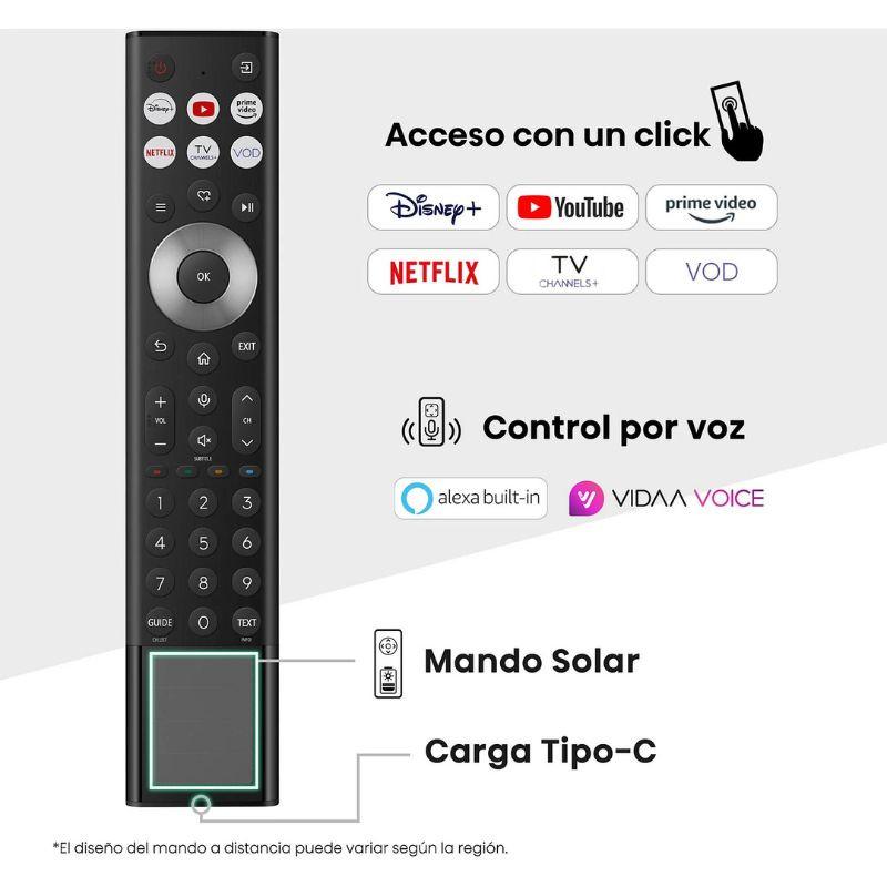 Hisense 55U8Q 55" 4K Ultra HD Smart TV Wifi Negro, mando a distancia con apps compatibles