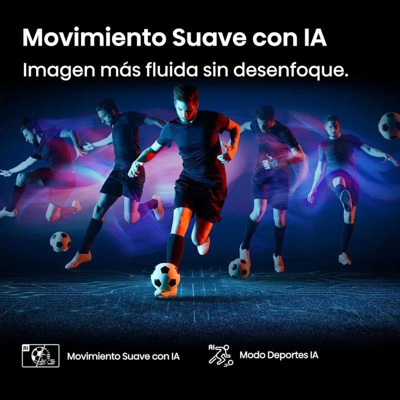 Hisense 65E7Q PRO 65" 4K QLED Pro Smart TV Preto, imagem mais fluida com IA