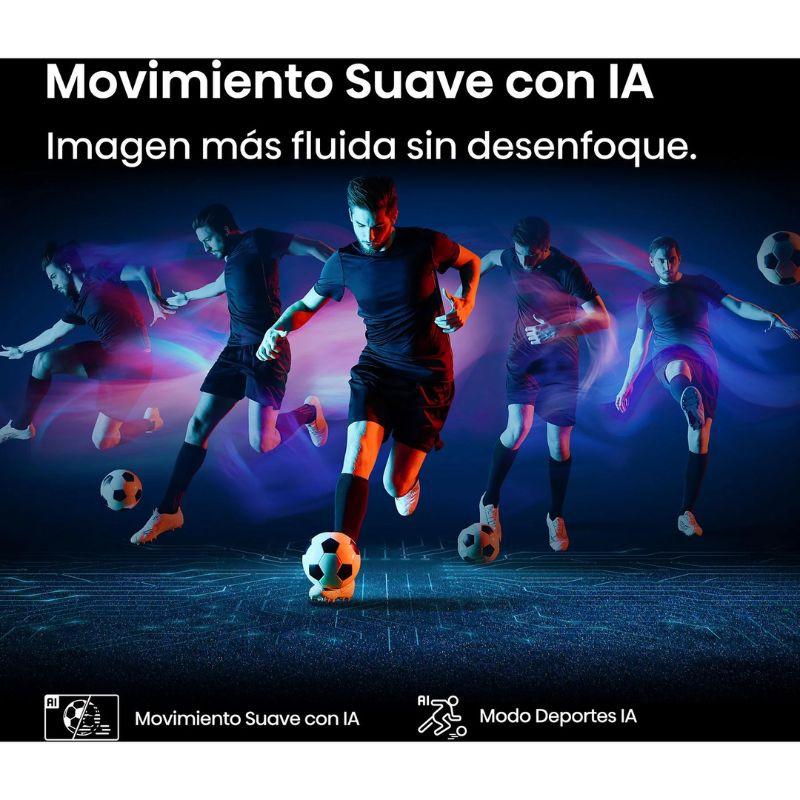Hisense 75E7Q PRO 75" 4K QLED Smart TV Negro, con IA que suaviza el movimiento