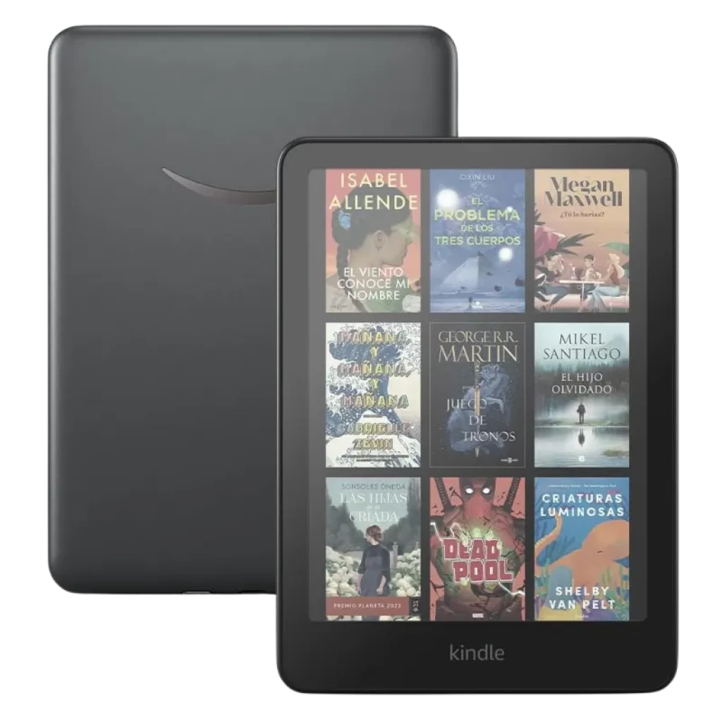 Amazon Kindle Colorsoft Signature Edition 7 pulgadas a color, 32 GB, pantalla táctil con portadas de libros, cuerpo gris oscuro, carga inalámbrica