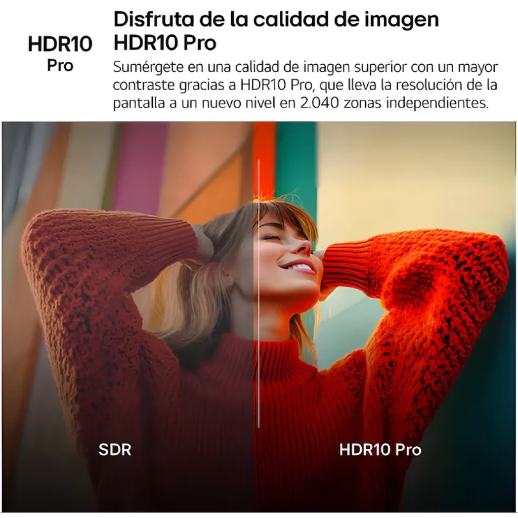 LG OLED83C54LA 83 4K UHD Smart TV preta com HDR10 Pro; contraste elevado, pretos profundos e detalhes nítidos em 2040 zonas independentes