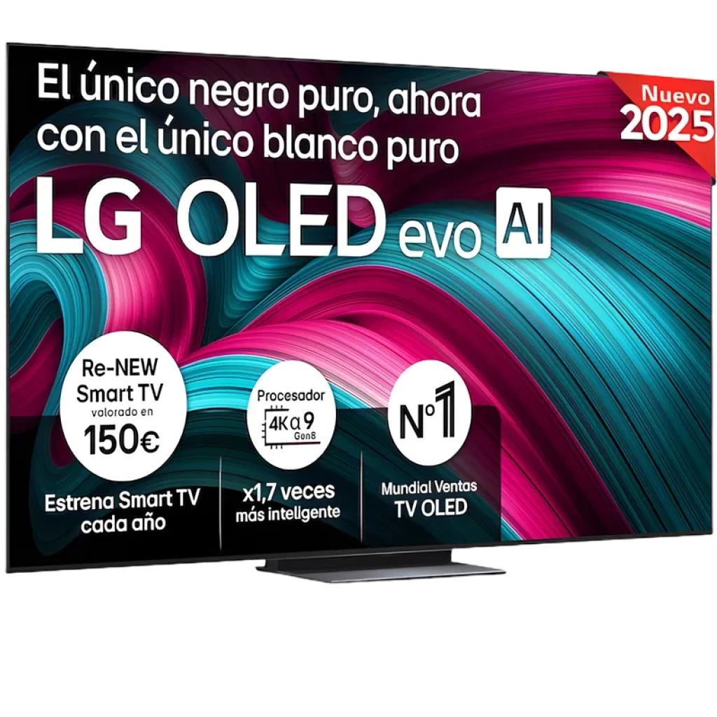 LG OLED83C54LA 83 4K UHD OLED Smart TV Wi-Fi Preto com painel OLED evo AI, contraste negro puro, brancos intensos e processador α9 4K Gen para imagem nítida