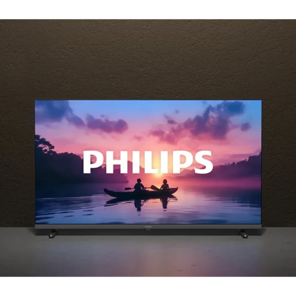 Televisor Philips 32PFS6000/12 de 32 pulgadas, marco delgado en negro, pantalla Full HD con HDR10 y sonido Dolby Audio, imagen nítida y color vibrante
