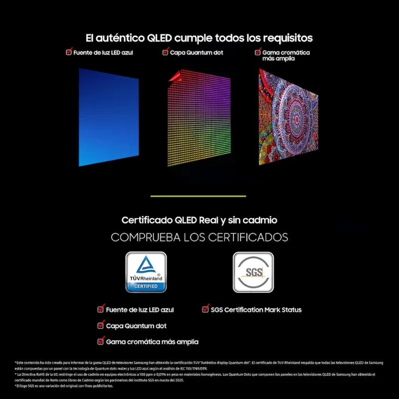 Samsung TQ85QN74FAT 85 4K Ultra HD Neo QLED IA com tela grande, cores vivas, camada Quantum Dot, ampla gama cromática e certificações TUV e SGS