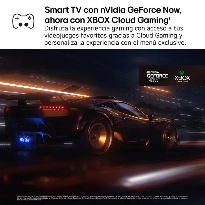 LG 65QNED80A6A 65 pulgadas 4K QNED con IA, colores vivos y alto contraste; ideal para gaming con NVIDIA GeForce NOW y XBOX Cloud Gaming