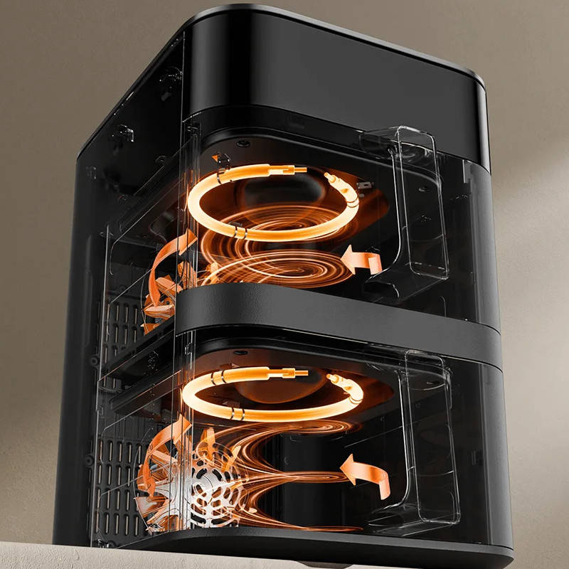 Circulación de Xiaomi Smart Double Stack Air Fryer 12L