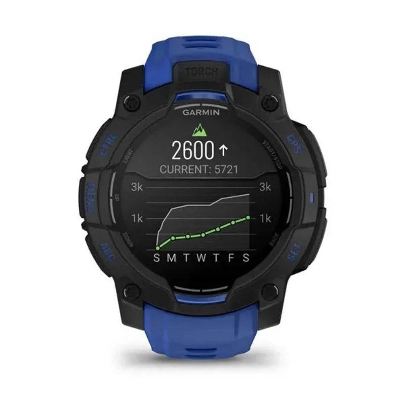 Frente de Garmin Instinct 3 45mm Preto/Azul