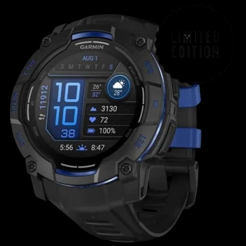 Garmin Instinct 3 AMOLED 50mm Negro con Correa negra/azul