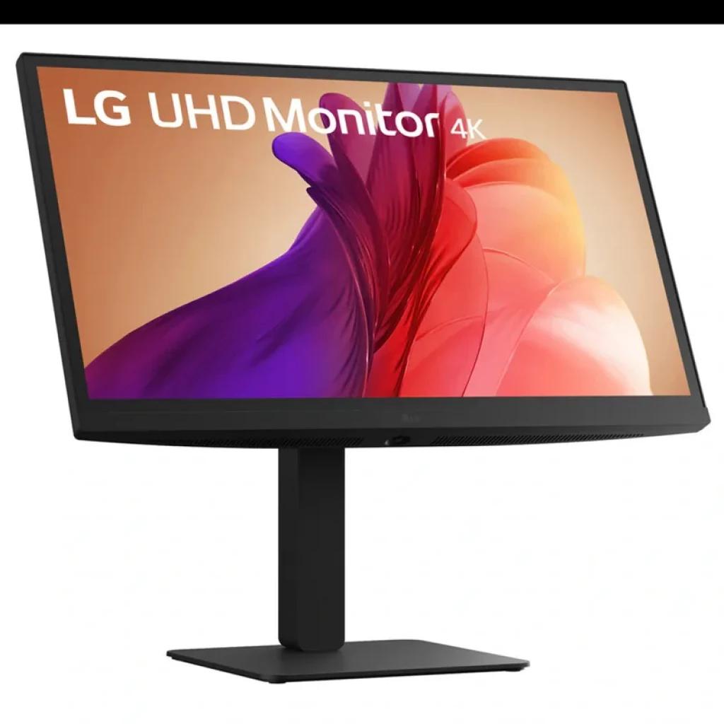 Moniteur LG 27BA45U-B 27 pouces 4K UHD HDR10 noir avec bords fins, dalle mate et pied réglable, écran net aux couleurs vives et contraste élevé