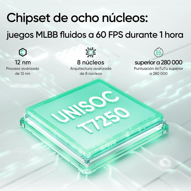 Procesador de Realme P3 Lite 8GB/256GB Verde