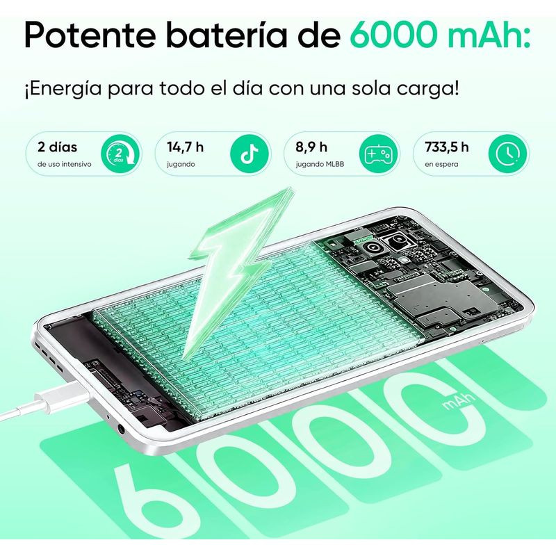 Batería de Realme P3 Lite 8GB/256GB Verde