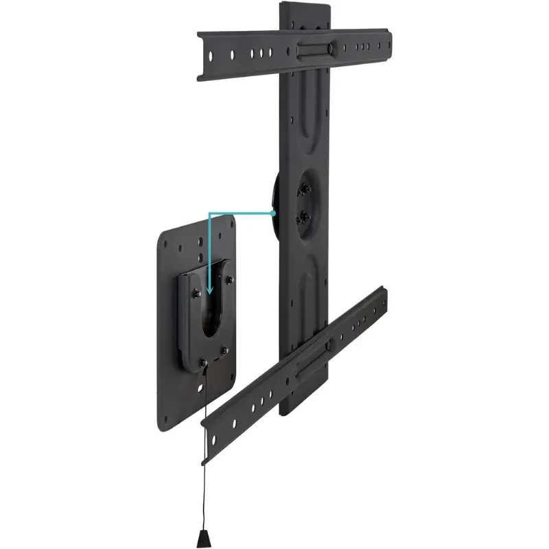 Soporte de pared TooQ LP3780F para TV 37 a 80, estructura metálica negra, compatible VESA 600x400, placas robustas, guías deslizantes y sistema de anclaje