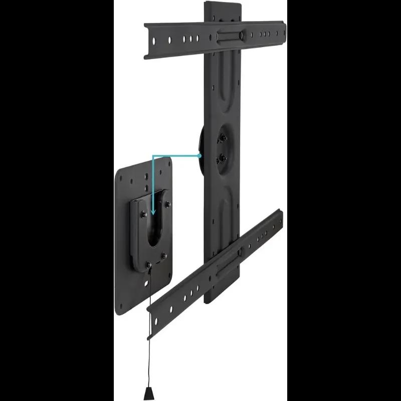 Soporte de pared TooQ LP3780F para TV 37 a 80, estructura metálica negra, compatible VESA 600x400, placas robustas, guías deslizantes y sistema de anclaje