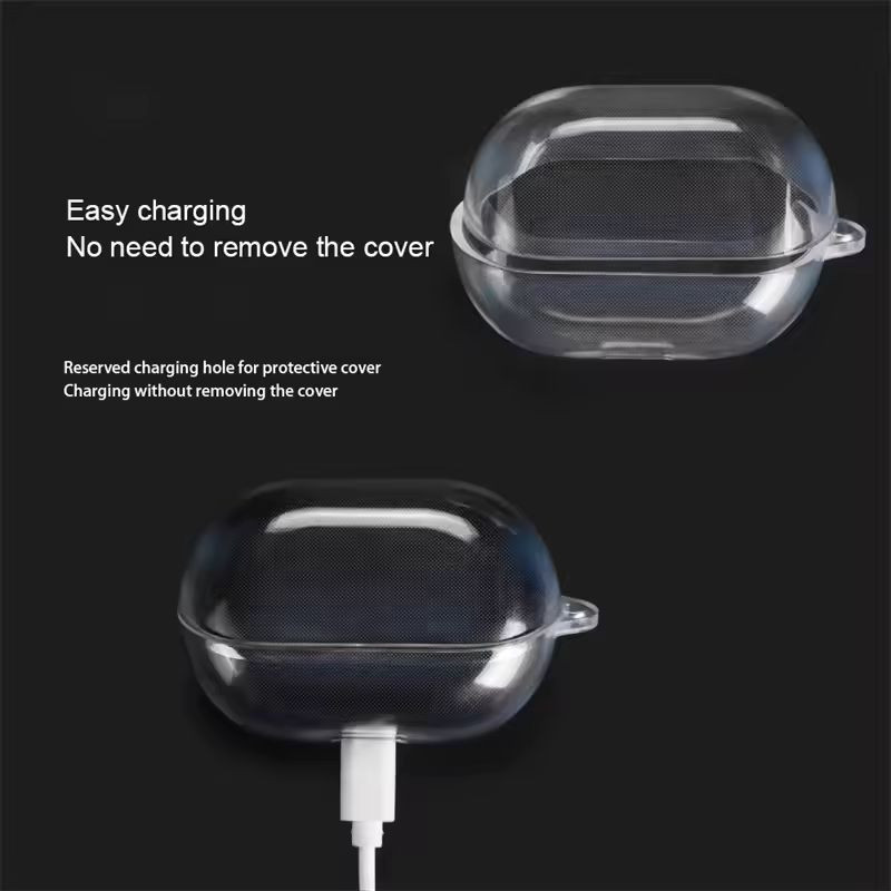 Étui en silicone transparent pour SoundPEATS H3, rechargeable sans retirer l'étui