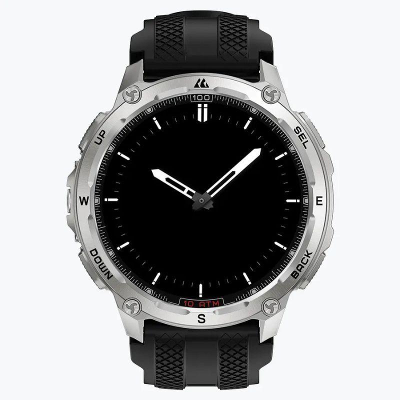 Kospet Tank T4 Prata, vista frontal, esfera não iluminada