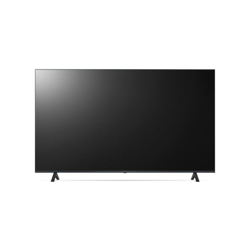 LG 50UR78003LK 50 pulgadas 4K Ultra HD LED Smart TV con pantalla negra sin bordes visibles, diseño minimalista y patas en V, WiFi integrado, desprecintado