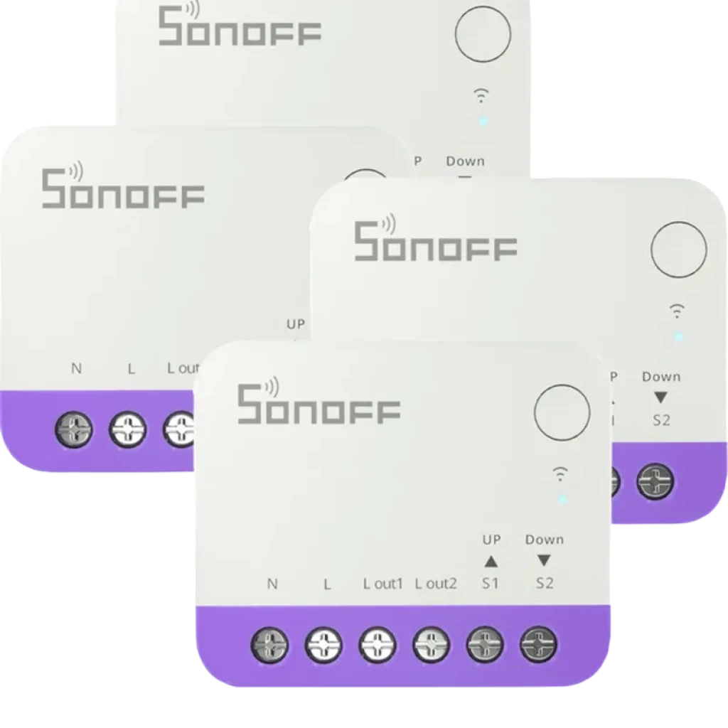 Sonoff MINI-RBS Smart Mini Roller Shutter Switch (lot de 4) - Compatible Matter et contrôle par pourcentage
