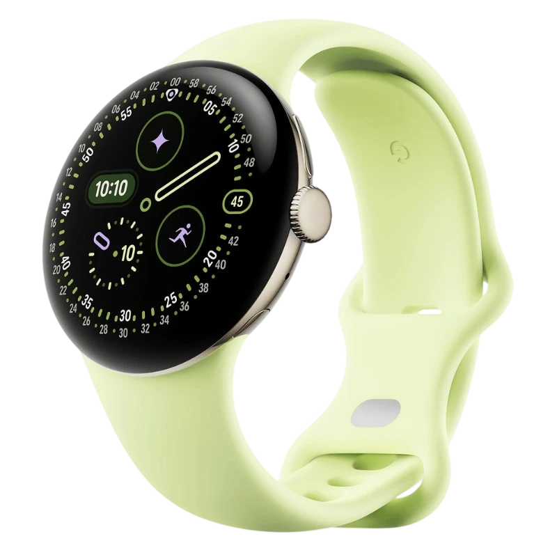 Google Pixel Watch 4 41mm WiFi Ouro com Pulseira Verde