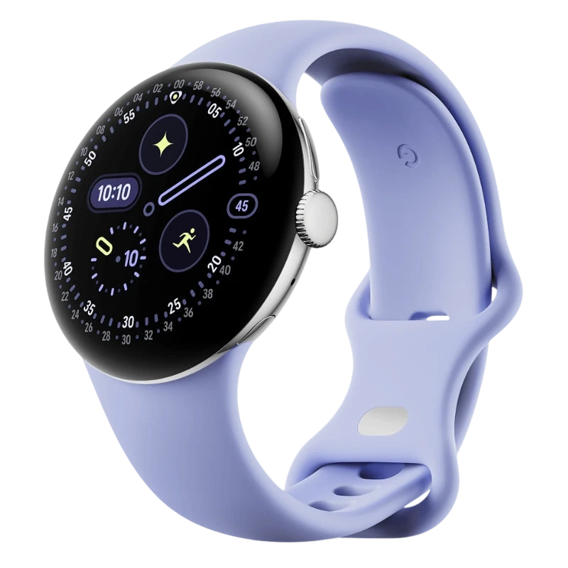 Google Pixel Watch 4 41 mm WiFi Prata com Pulseira Lilás