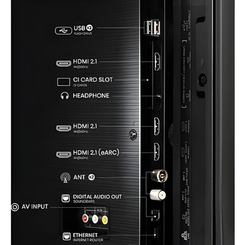 Hisense 43E77NQ 43 QLED 4K com Quantum Dot, LED Direct Lit, Dolby Atmos, Game Mode Plus, processador Quad Core 4K e plataforma smart intuitiva