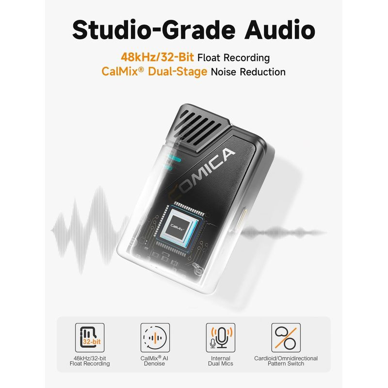 Audio a 48 kHz de Comica BooMax