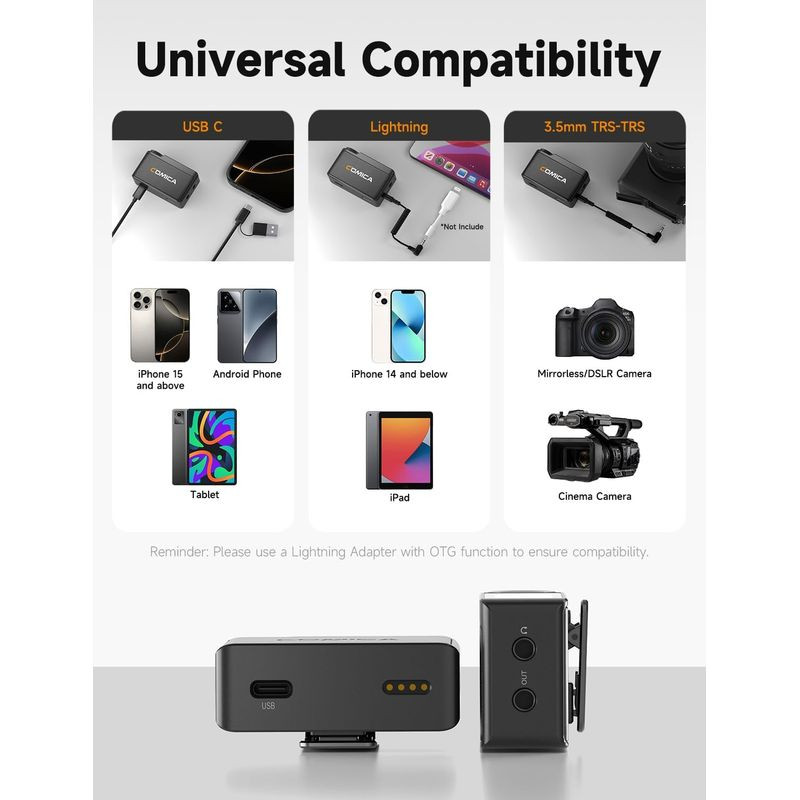 Compatibilidad Universal de Comica BooMax
