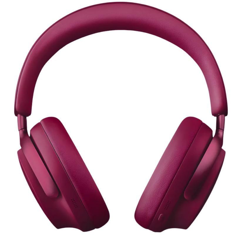 Bose QuietComfort Ultra Headphones Deep Plum: fones over-ear roxos com acolchoamento macio e arco ajustável, acabamento metálico elegante em tom ameixa