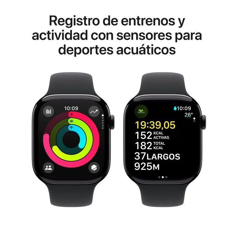 Anillos de salud de Apple Watch Series 10 GPS 42 mm Negro