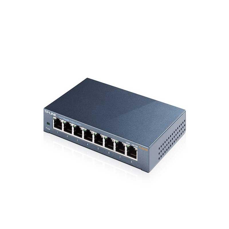TP-LINK TL-SG108 Switch de bureau 8 ports Gigabit 10/100/1000 Mbps - noir