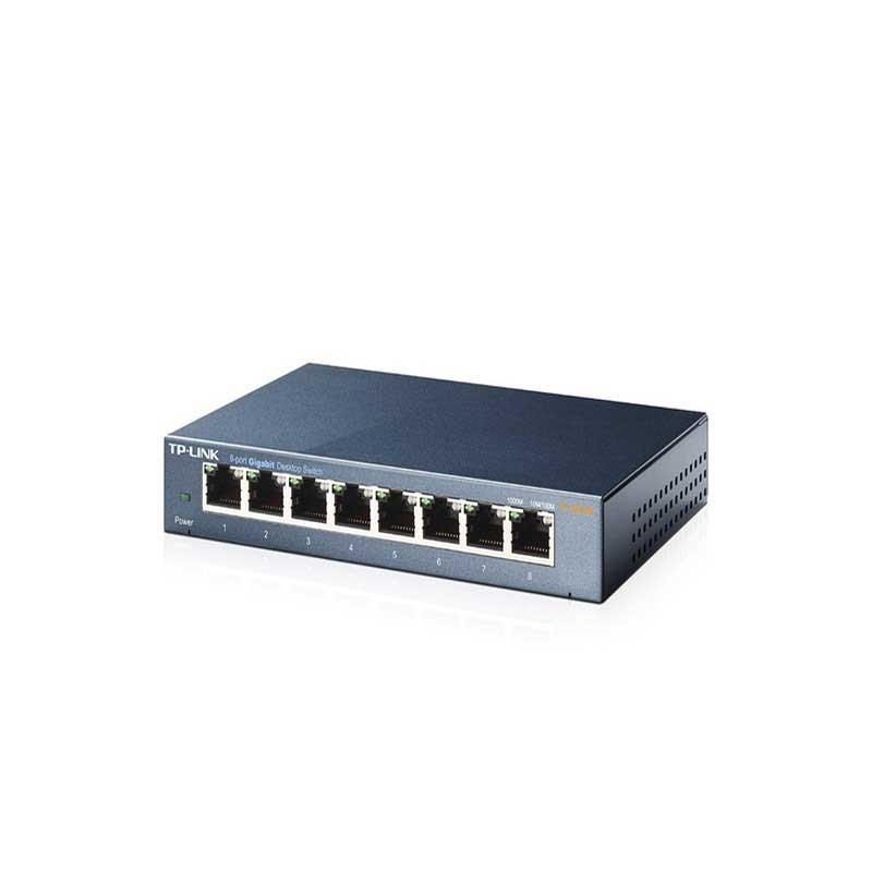 TP-LINK TL-SG108 Switch de bureau 8 ports Gigabit 10/100/1000 Mbps - ports