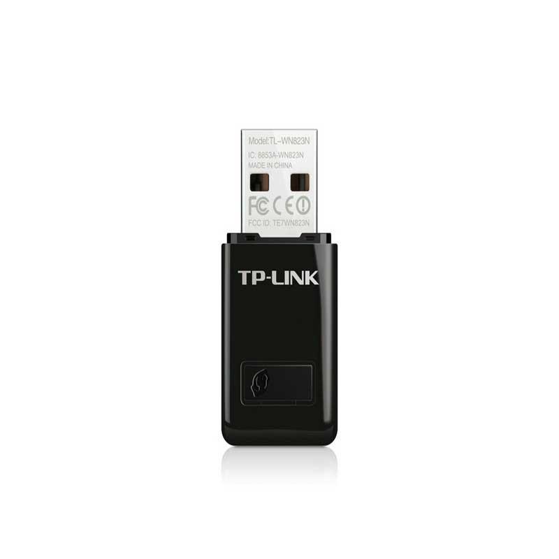 TP-LINK TL-WN823N Mini Adaptador USB Inalámbrico N de 300Mbps - negro