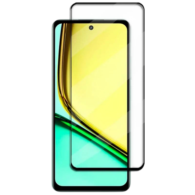 Película de ecrã de vidro temperado Realme C67 4G Full Screen 3D