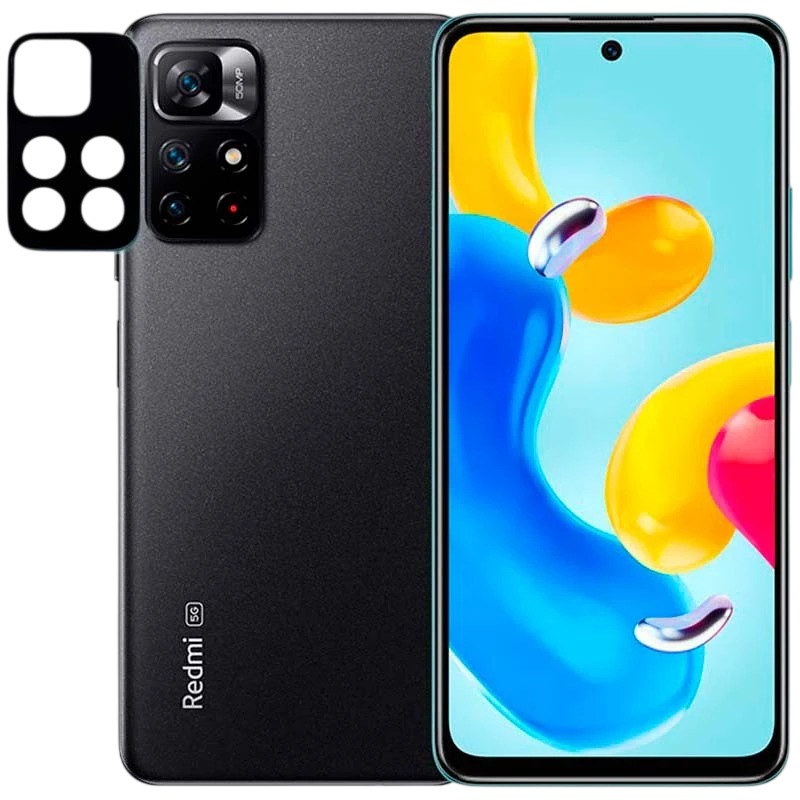 Protector de cámara Xiaomi Redmi Note 11S 5G Negro