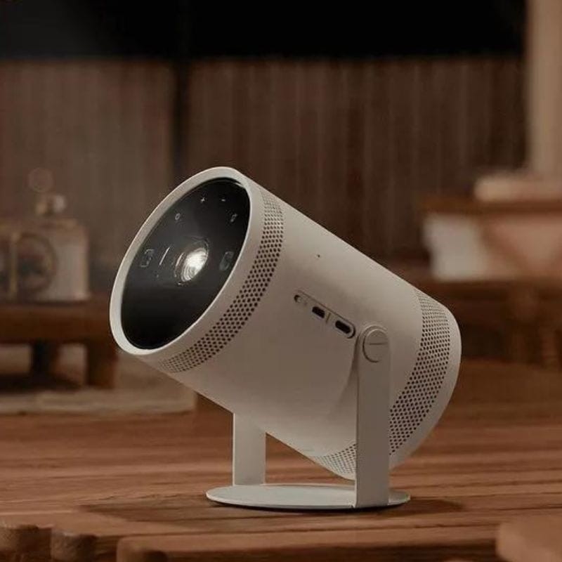 Projecteur Samsung The Freestyle 2nd Gen WiFi BT Blanc - en fonctionnement