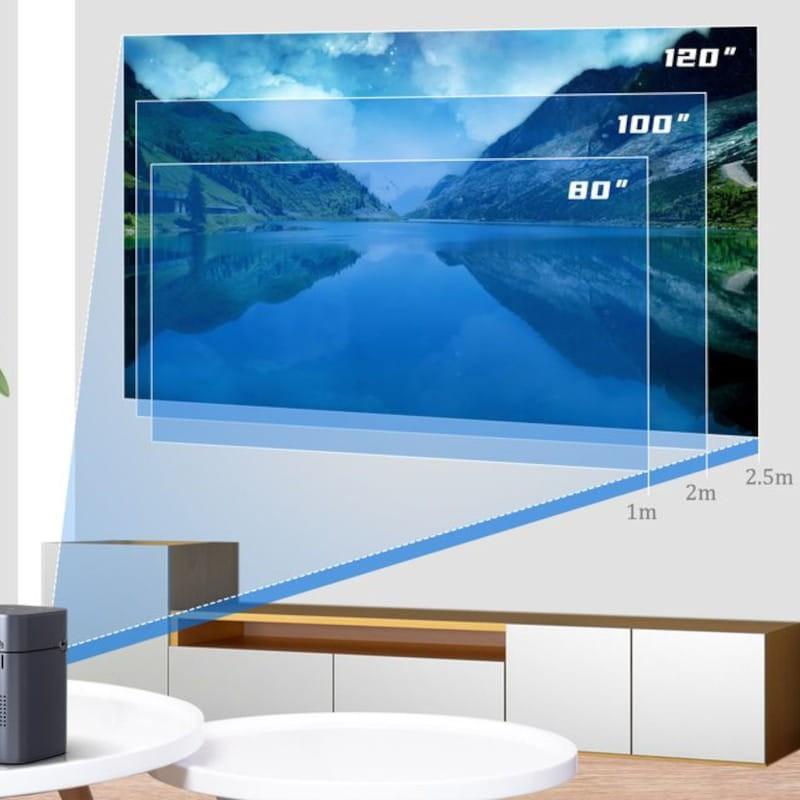 Projecteur DLP K19 2Go/16Go 7000mAh Android 9.0 - Adaptable