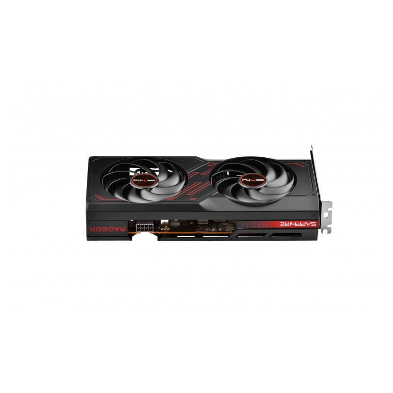 Vue du profil de la carte Sapphire PULSE AMD Radeon RX 7600 PULSE