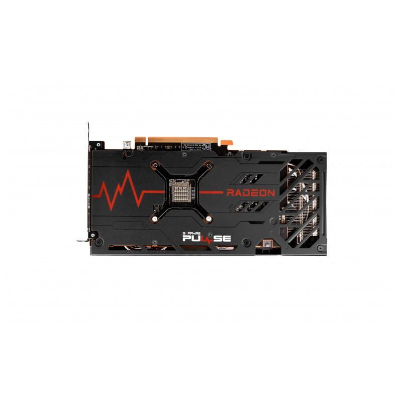 Vue latérale de la carte Sapphire PULSE AMD Radeon RX 7600 Sapphire