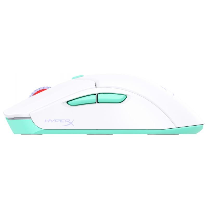 HP HyperX Pulsefire Haste 2 Core inalámbricos - Blanco/Verde/Púrpura - Ratón gaming imagen de perfil