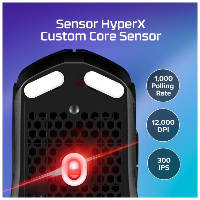 HP HyperX Pulsefire Haste 2 Core Black - Souris de jeu sans fil avec capteur personnalisable