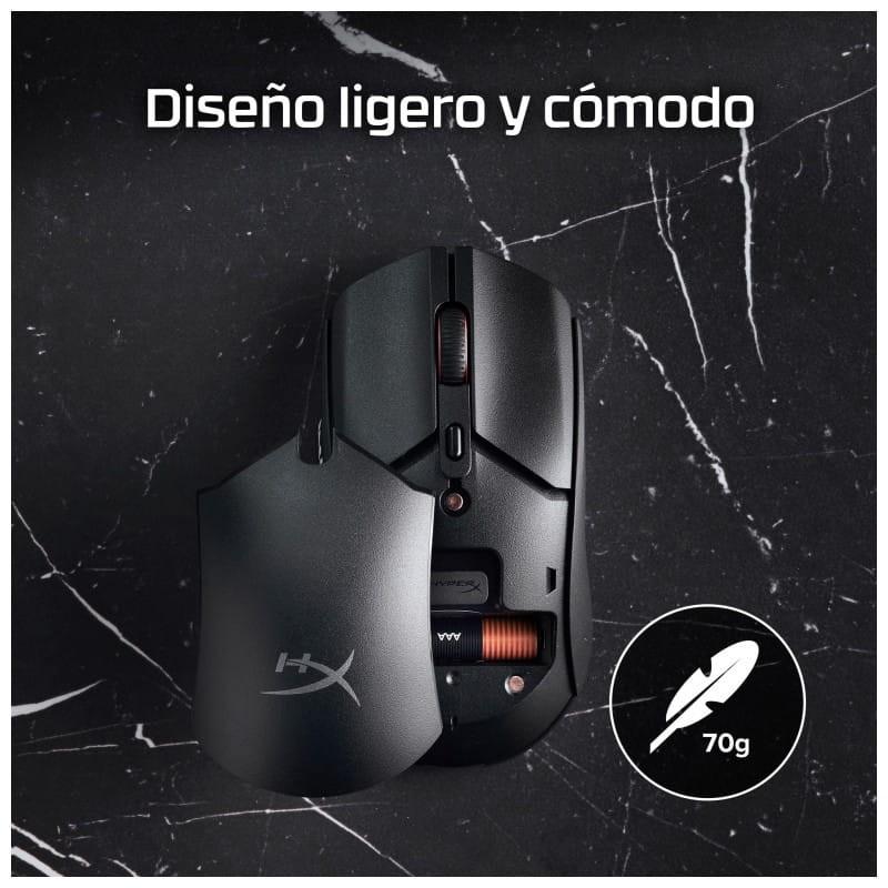 HP HyperX Pulsefire Haste 2 Core Black - Souris gaming sans fil légère et confortable