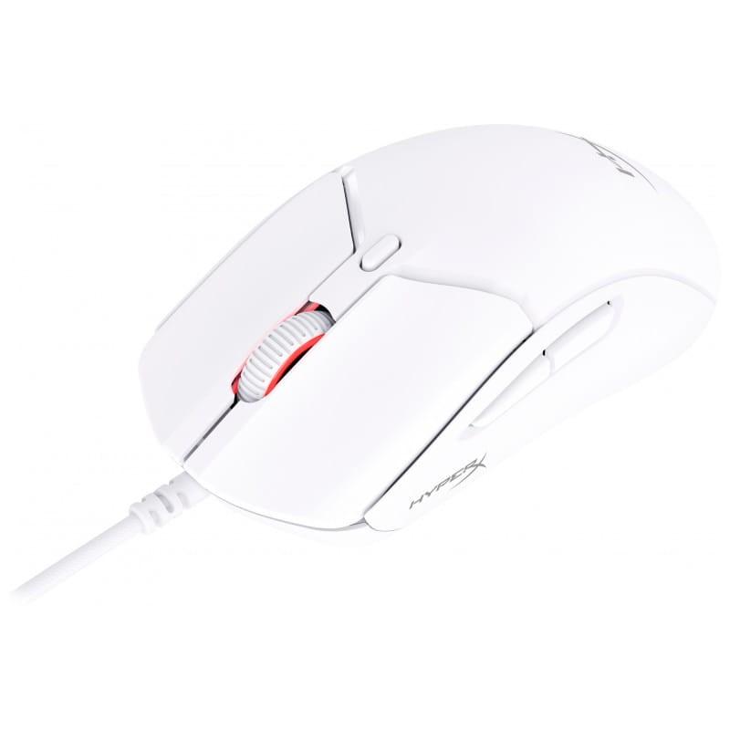 HyperX Pulsefire Haste 2 White - imagem frontal do rato para jogos
