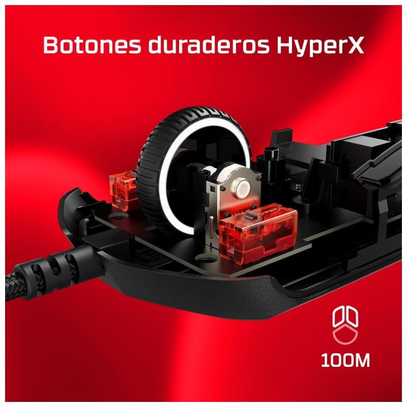 HyperX Pulsefire Haste 2 Black - Souris de jeu boutons durables